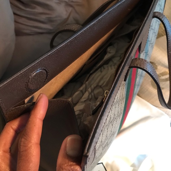 Gucci Large Monogram Structured Tote Handbag - Picture 11 of 16